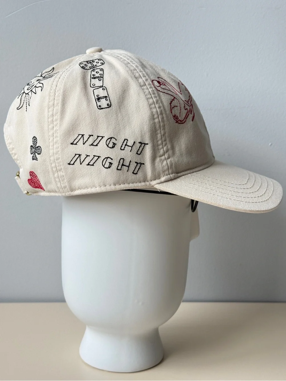 Madewell J.Crew Doodle Tattoo Embroidered Baseball Cap Hat - NWT